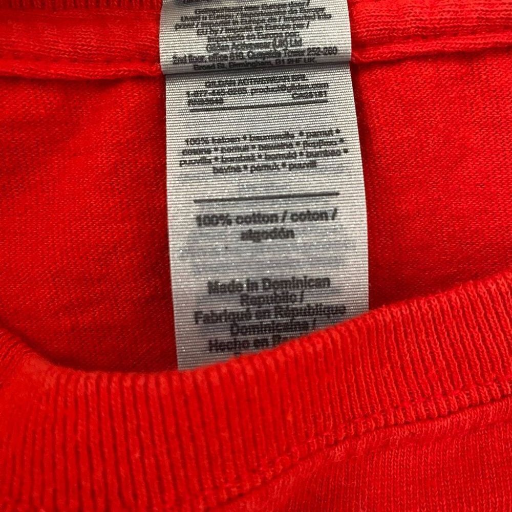 Miley Cyrus Gildan youth L short sleeve Crewneck concert t-shirt red - Picture 5 of 9